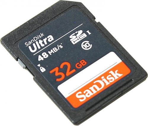 Карта памяти 32GB SanDisk SDSDUNB-032G-GN3IN Class 10 Ultra UHS-I 48MB/s