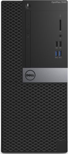  Компьютер Dell Optiplex 7040 MT i5 6500 (3.2)/4Gb/500Gb 7.2k/HDG530/DVDRW/Windows 7 Professional 64 +W10Pro/240W/клавиатура/мышь/черный/серебристый