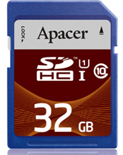  Карта памяти 32GB Apacer AP32GSDHC10U1-R SDHC Class 10 UHS-I