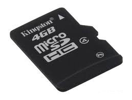  Карта памяти 4GB Kingston SDC4/4GBSP MicroSDHC class 4 без адаптера