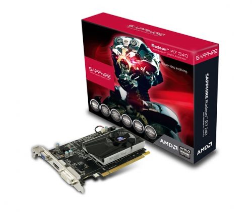 PCI-E Sapphire 11216-02-20G AMD Radeon R7 240 With Boost 4GB GDDR3 128bit 28nm 730/1800MHz DVI(HDCP)/HDMI/VGA LRTL