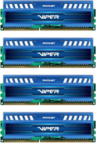  DDR3 32GB (4*8GB) Patriot PV332G160C9QKBL Viper 3 PC3-12800 1600MHz CL9 1.5V Радиатор BLUE