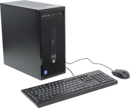  Компьютер HP ProDesk 400 G3 T4R52EA Pentium Dual Core G4400 (3.3GHz), 4096MB, 500GB, DVD RW, Shared VGA, DOS, клавиатура+мышь