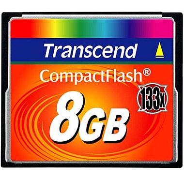  Карта памяти 8GB Transcend TS8GCF133 Compact Flash Card 133x