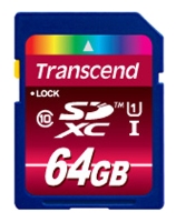  Карта памяти 64GB Transcend TS64GSDXC10U1 SDXC Class 10 UHS-1