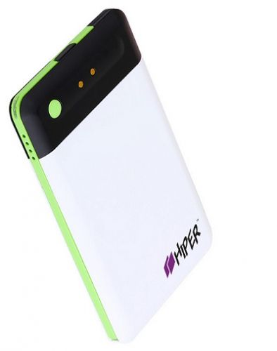  Аккумулятор внешний портативный HIPER Power Bank KIT2500 Green ультратонкий, 2500mAh, Micro-USB, бело-зеленый