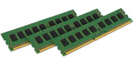 Модуль памяти DDR3 3GB (3*1GB) Kingston KVR1066D3E7SK3/3G 1066Mhz w/Thermal sensor ECC CL 7-7-7, 240-pin