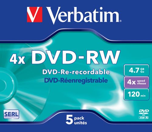  Диск DVD-RW Verbatim 43285