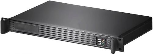  серверный 1U Procase UM125-FD-B-0 rear/front-access server case 1*3.5" bay, черный, без блока питания, глубина 250мм, MB mini-ITX 170x170mm