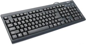  Клавиатура проводная Gembird KB-8300-BL-R PS/2, черная