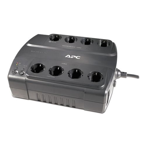 APC BE700G-RS Back-UPS ES 700VA/405W, 230V, Power-Saving, AVR, 8 Rus outlets (4 Surge &amp; 4 batt.), Data/DSL protection