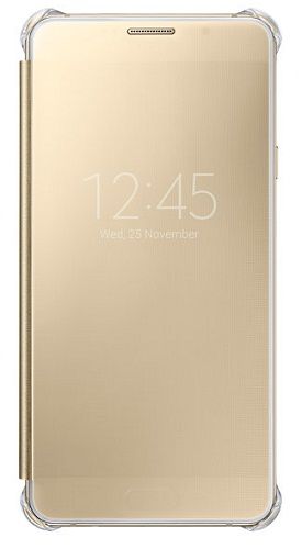  для телефона Samsung (клип-кейс) Galaxy A7 (6) Clear View Cover золотистый (EF-ZA710CFEGRU)