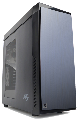  ATX Zalman R1 черный с окном, без БП (3x120mm, USB2.0 x2 + USB3.0 x2, Audio)