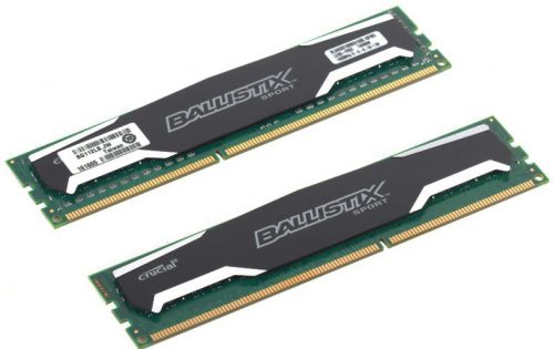  DDR3 8GB (2*4GB) Crucial BLS2CP4G3D1609DS1S00CEU PC3-12800 1600MHz Ballistix Sport CL9 1.5V