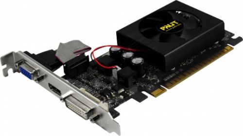  PCI-E Palit PA-GT610-1GD3 1Gb 64bit GDDR3 810/1620Mhz DVI(HDCP)/HDMI/VGA OEM (NEAT6100HD06)