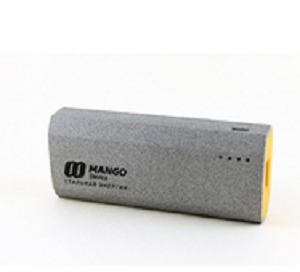  Аккумулятор внешний универсальный Mango MA-5200G 5200mAh DC5V-1A grey Серия "APACHE"