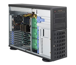  Корпус серверный 4U Supermicro CSE-745TQ-R920B (8x3.5" HS bays, 8xSAS/SATA port, 2x5.25", 1x3.5" ext, 12"x13" E-ATX, 7xFH, 2x920W Platinum)