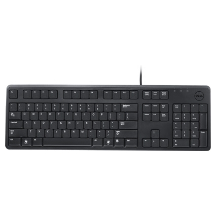  Клавиатура Dell KB212-B Quietkey USB Black Keyboard 580-17624