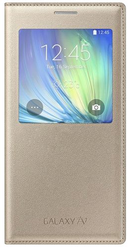  для телефона Samsung (флип-кейс) Galaxy A7 S View золотистый (EF-CA700BFEGRU)