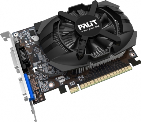 PCI-E Palit PA-GT740-OC-1GD5 1GB GDDR5 128bit 28nm 1058/5000MHz DVI(HDCP)/Mini HDMI/VGA OEM (NE5T740S1301)