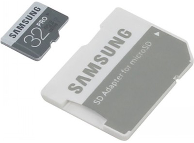  Карта памяти 32GB Samsung MB-MG32EA/RU MicroSDHC Class10 UHS-I U3 PRO (SD adapter)