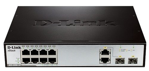  управляемый D-link DES-3200-10/C1A