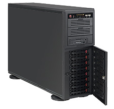  Корпус серверный 4U Supermicro CSE-743TQ-865B-SQ (8x3.5" HS bays, 4xSAS/SATA, 2x5.25", 1x3.5" ext, 12x13" E-ATX, 7xFH, 865W, Whisper Quiet System)