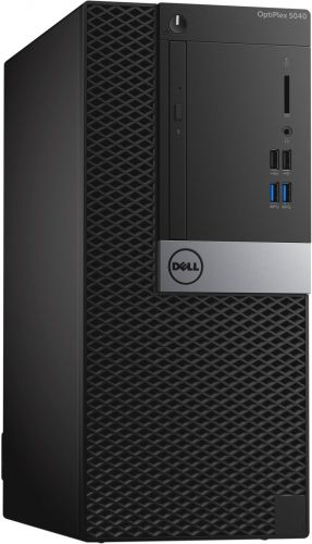  Компьютер Dell Optiplex 5040 MT i7 6700 (3.2)/8Gb/500Gb 7.2k/HDG530/DVDRW/Windows 7 Professional 64 +W10Pro/240W/клавиатура/мышь/черный/серебристый