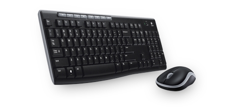  Клавиатура и мышь Wireless Logitech Desktop MK270 USB, black, OEM 920-004518