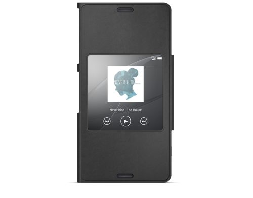  Чехол - книжка Sony SCR26 Black Style-Up для Xperia Z3 Compact с окошком черный