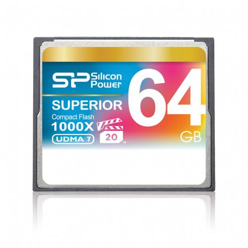  Карта памяти 64GB Silicon Power SP064GBCFC1K0V10 Superior 1000x R/W 150/80 MB/s