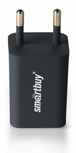  Зарядное устройство сетевое SmartBuy TRAVELER 2*USB, 2,1 А, Soft-touch, серое (SBP-2900)