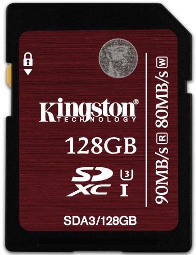  Карта памяти 128GB Kingston SDA3/128GB SDXC Class 10 UHS-I Class 3