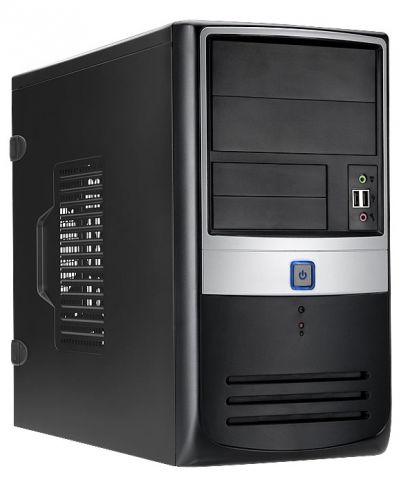  mATX In Win EMR003BS черный с серебром 450W (USB 2.0x2, Audio), 6101405