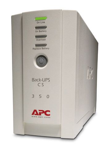 APC BK350EI Back-UPS CS 350VA/210W, 230V, 4xC13 outlets (1 Surge &amp; 3 batt.), Data/DSL protection, USB, PCh