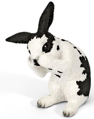  Игровая фигурка Schleich 13698 Кролик черно-белый, моется