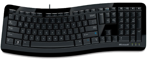  Клавиатура Microsoft Comfort Curve 3000 USB, Mac/Win, Ergonomic, Black retail 3TJ-00012