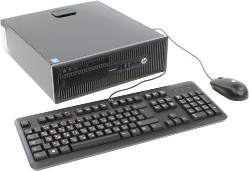  Компьютер HP ProDesk 600 G1 J7C45EA Core i3 4160 (3.6GHz), 4096MB, 500GB, DVD+/-RW, Shared VGA, Windows 8 Professional, keyboard + mouse