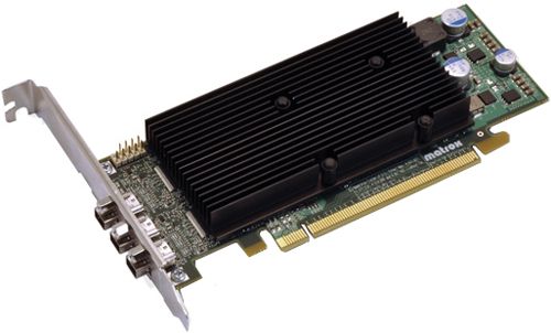 PCI-E Matrox M9138-E1024LAF M9138 LP, PCI-Ex16, 1024MB, Low Profile Bracket, 3xMini DisplayPort, 3x Adapters Mini DP-DP, Max DisplayPort R