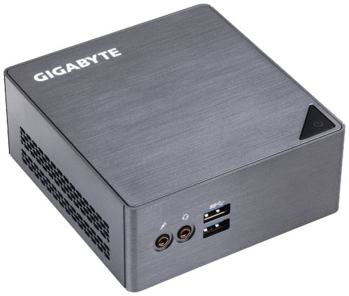 Gigabyte GB-BSi3H-6100 Intel Core i3-6100U 2.3GHz (2*DDR3L SODIMM,2.5&#039;&#039; SATA-III/M.2 2280 SSD,GLan,WiFi,BT,2.1CH,mDP/HDMI,2*USB3.0) Серый RTL
