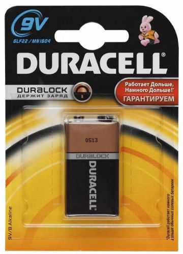  Батарейка Duracell 6LR61 Basic