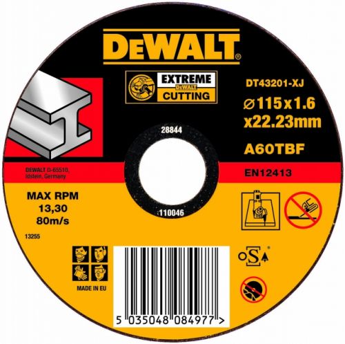  Диск отрезной DeWALT DT 43201