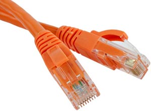  Кабель патч-корд UTP 5e кат. 3м. Hyperline PC-LPM-UTP-RJ45-RJ45-C5e-3M-LSZH-OR