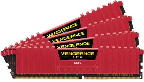  DDR4 16GB (4*4GB) Corsair CMK16GX4M4A2400C14R Vengeance LPX PC4-19200 2400Hz CL14 1.2V Радиатор RTL