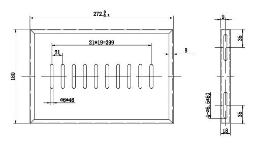  Полка Hyperline SSHS-180-RAL9004