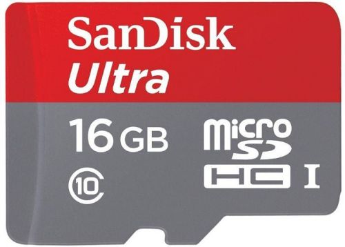  Карта памяти 16GB SanDisk SDSDQUIN-016G-G4 microSDHC Class 10 Ultra (SD адаптер)