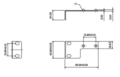  Крепление Hyperline PMR-1U