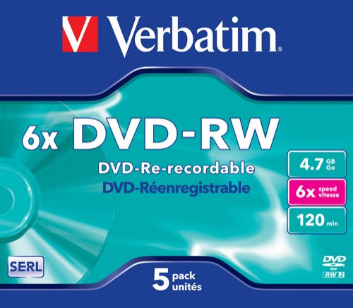  Диск DVD-RW Verbatim 43525