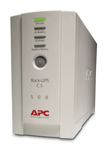 APC BK500EI Back-UPS CS 500VA/300W, 230V, 4xC13 outlets (1 Surge &amp; 3 batt.), Data/DSL protection, USB, PCh