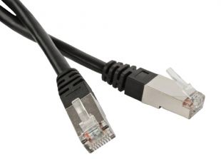  Кабель патч-корд FTP 5e кат. 5м. Hyperline PC-LPM-STP-RJ45-RJ45-C5e-5M-LSZH-BK